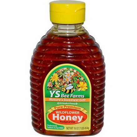Y.S. Eco Bee Farms, Pure Premium Wildflower Honey 454g