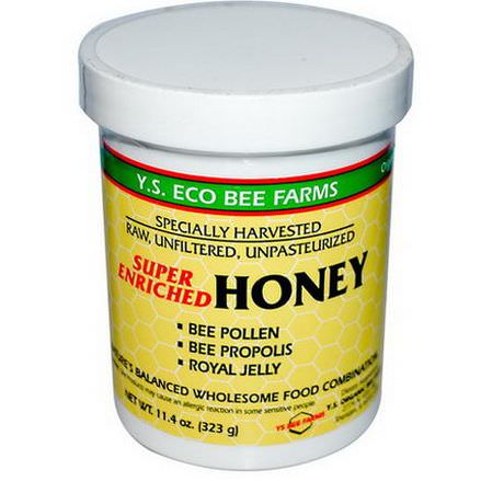 Y.S. Eco Bee Farms, Super Enriched Honey 323g