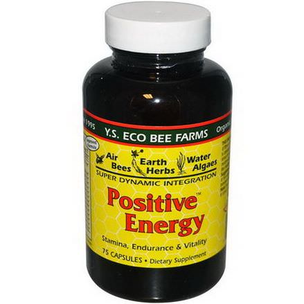 Y.S. Eco Bee Farms, Positive Energy, 75 Capsules