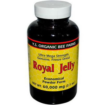 Y.S. Eco Bee Farms, Royal Jelly, Economical Powder Form 60,000mg