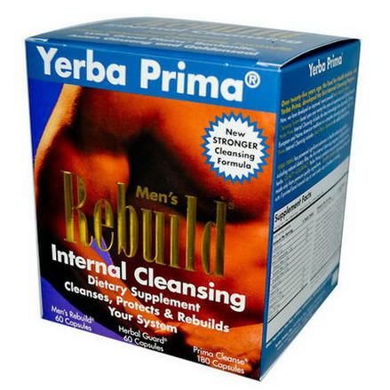 Yerba Prima, Men's Rebuild Internal Cleansing, 3 Part Program