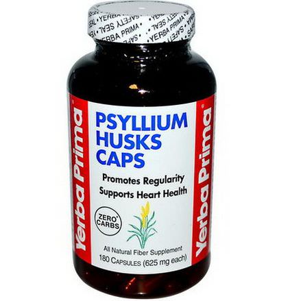 Yerba Prima, Psyllium Husks Caps, 625mg, 180 Capsules
