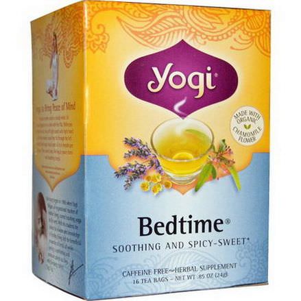 Yogi Tea, Bedtime, Caffeine Free, 16 Tea Bags 24g