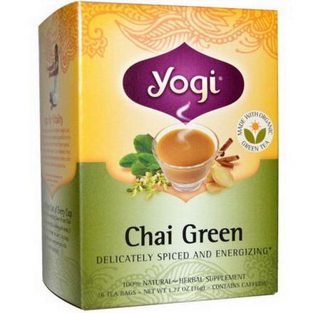 Yogi Tea, Chai Green Tea, 16 Tea Bags 36g