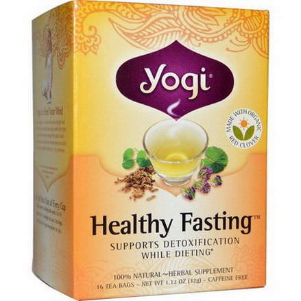 Yogi Tea, Healthy Fasting, Caffeine Free, 16 Tea Bags 32g