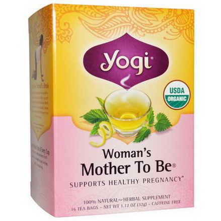 Yogi Tea, Organic, Woman's Mother To Be, Caffeine Free, 16 Tea Bags 32g
