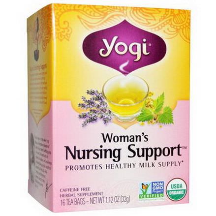 Yogi Tea, Organic, Woman's Nursing Support, Caffeine Free, 16 Tea Bags 32g