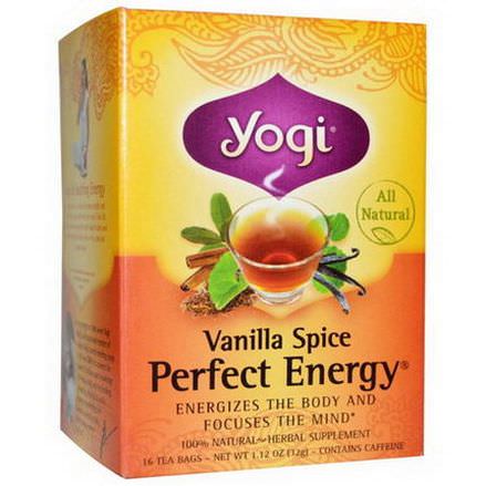 Yogi Tea, Perfect Energy, Vanilla Spice, 16 Tea Bags 32g