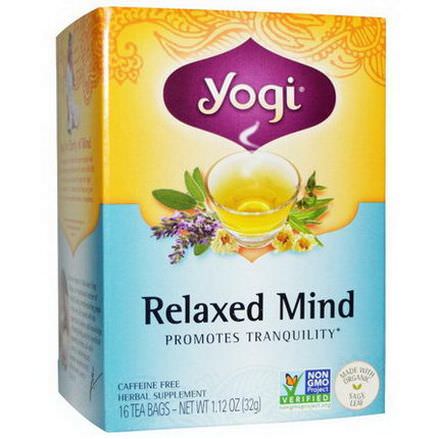 Yogi Tea, Relaxed Mind, Caffeine Free, 16 Tea Bags 32g