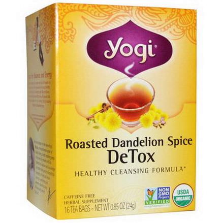 Yogi Tea, Roasted Dandelion Spice Detox, 16 Tea Bags 24g
