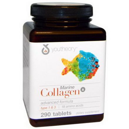 Youtheory, Marine Collagen Advanced Formula, 290 Tablets