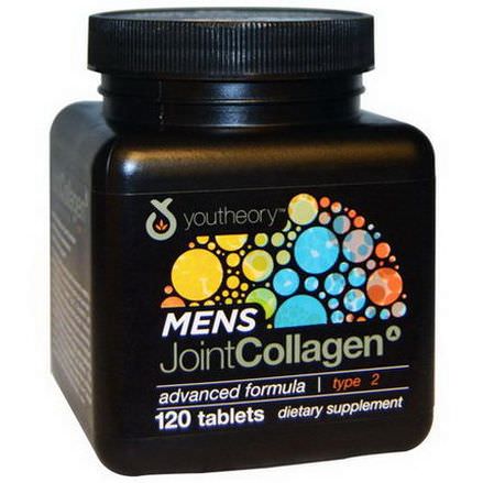 Youtheory, Mens Joint Collagen, Advanced Formula, Type 2, 120 Tablets
