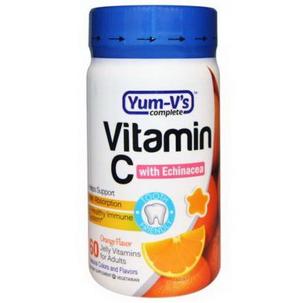 Yum-V's, Vitamin C with Echinacea for Adults, Orange Flavor, 60 Jelly Vitamins