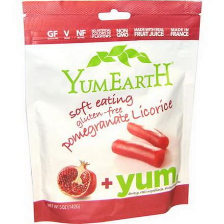 YumEarth, Soft Eating Gluten Free Pomegranate Licorice Yum 142g