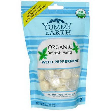 YumEarth, Organic Refresh Mints, Wild Peppermint 93.5g