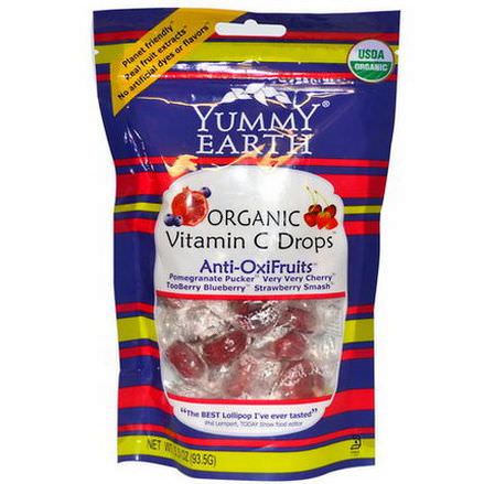 Yummy Earth, Organic Vitamin C Drops, Anti-Oxifruits 93.5g