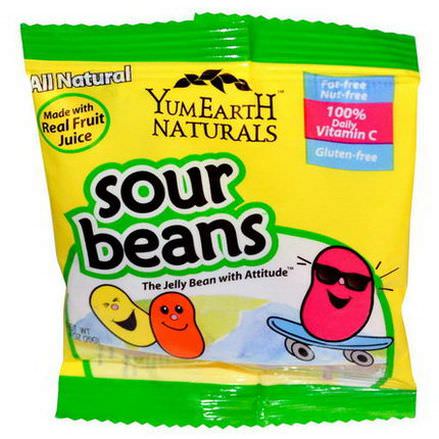 YumEarth, Sour Jelly Beans Bulk, 50 Packs, 20g Each