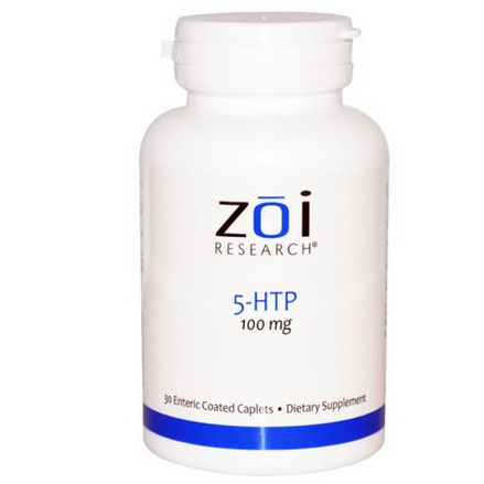 ZOI Research, 5-HTP, 100mg, 30 Enteric Coated Caplets