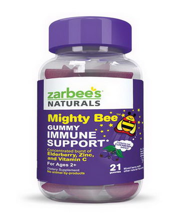 Zarbee's, Mighty Bee, Gummy Immune Support, Mixed Berry, 21 Gummies