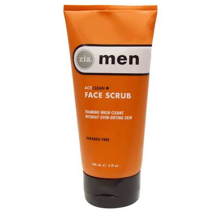 Zia Natural Skincare, Men, ActiClean Face Scrub 148ml