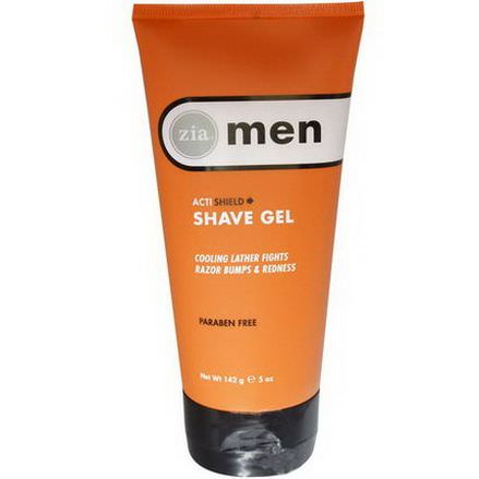 Zia Natural Skincare, Men, ActiShield Shave Gel 142g