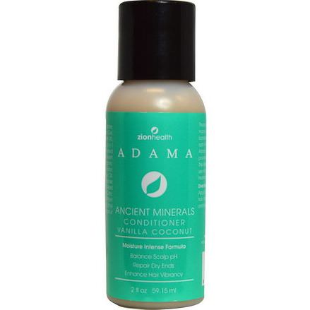 Zion Health, Adama, Ancient Minerals Conditioner, Vanilla Coconut 59.15ml