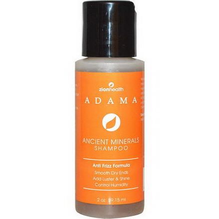 Zion Health, Adama, Ancient Minerals Shampoo, Anti-Frizz Formula 59.15ml