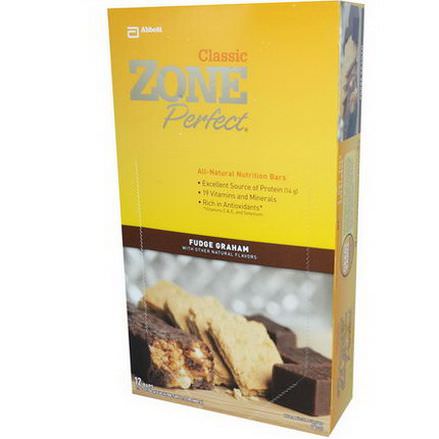 ZonePerfect, Classic, All-Natural Nutrition Bars, Fudge Graham, 12 Bars 50g Each
