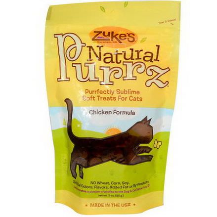 Zuke's, Natural Purrz, Soft Treats for Cats, Chicken Formula 85g