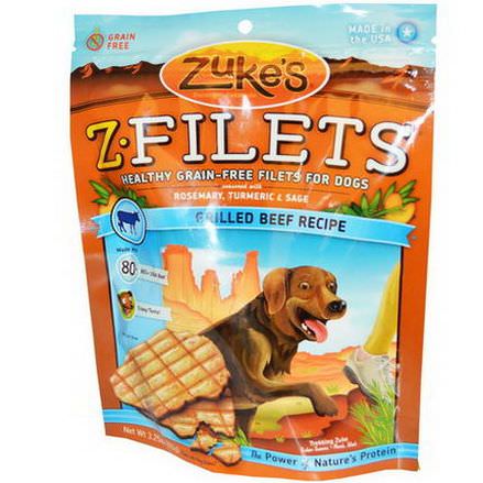 Zuke's, Z-Filets, Dog Treats, Grilled Beef Recipe 92g