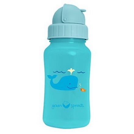 iPlay Inc. Green Sprouts, Aqua Bottle, Blue 300ml