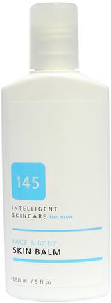 145 Intelligent Skincare for Men, Face & Body Skin Balm, 5 fl oz (150 ml) by Earth Science-Jordvetenskap, Anti-Åldrande