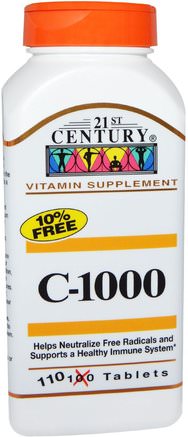 C-1000, 110 Tablets by 21st Century-Vitaminer, Vitamin C