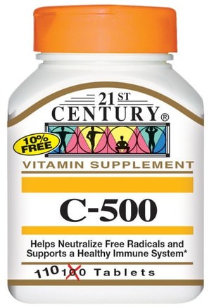 C-500, 110 Tablets by 21st Century-Vitaminer, Vitamin C
