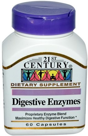 Digestive Enzymes, 60 Capsules by 21st Century-Kosttillskott, Matsmältningsenzymer