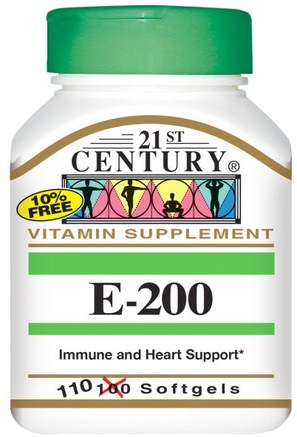 E-200, 110 Softgels by 21st Century-Vitaminer, Vitamin E