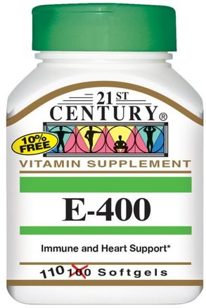 E-400, 110 Softgels by 21st Century-Vitaminer, Vitamin E
