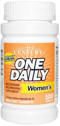 One Daily, Womens, 100 Tablets by 21st Century-Vitaminer, Kvinnor Multivitaminer