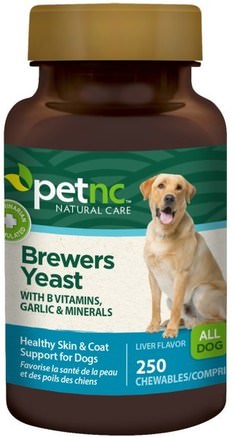 Pet Natural Care, Brewers Yeast, Liver Flavor, 250 Chewables by 21st Century-Husdjursvård, Husdjur Hundar, Petnc