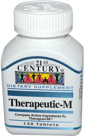 Therapeutic-M, 130 Tablets by 21st Century-Vitaminer, Multivitaminer, Mineraler, Multimetaller