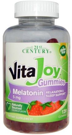 VitaJoy Melatonin Gummies, 120 Gummies by 21st Century-Kosttillskott, Melatonin, Gummier