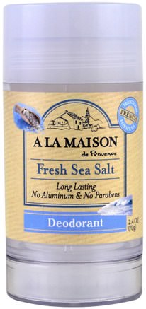 Deodorant, Fresh Sea Salt, 2.4 oz (70 g) by A La Maison de Provence-Bad, Skönhet, Deodorant