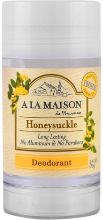 Deodorant, Honeysuckle, 2.4 oz (70 g) by A La Maison de Provence-Bad, Skönhet, Deodorant