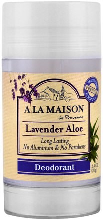 Deodorant, Lavender Aloe, 2.4 oz (70 g) by A La Maison de Provence-Bad, Skönhet, Deodorant
