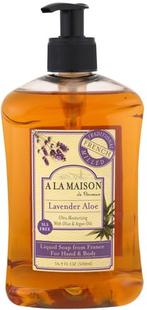 Hand & Body Soap, Lavender Aloe, 16.9 fl oz (500 ml) by A La Maison de Provence-Bad, Skönhet, Tvål