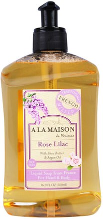 Hand & Body Soap, Rose Lilac, 16.9 fl oz (500 ml) by A La Maison de Provence-Bad, Skönhet, Tvål