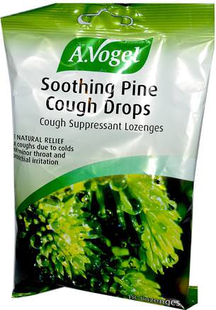 Soothing Pine Cough Drops, 18 Lozenges by A Vogel-Hälsa, Lung- Och Bronkial, Hostdroppar, En Vogelhosta Och Immunförsvar