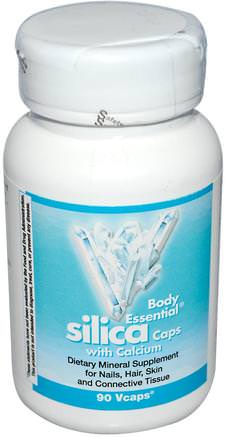 Body Essential, Silica Caps, with Calcium, 90 VCaps by Abkit-Kosttillskott, Mineraler, Kisel (Kisel)