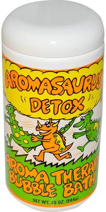 Aromasaurus Detox Aroma Therapy Bubble Bath For Children, 20 oz (566 g) by Abra Therapeutics-Bad, Skönhet, Bubbelsaltsalter