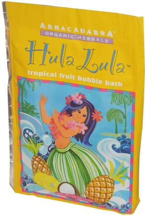 Hula Lula Tropical Fruit Bubble Bath, 2.5 oz (71 g) by Abra Therapeutics-Bad, Skönhet, Bubbelsaltsalter